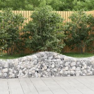 Pood24 kaarekujulised gabioonkorvid 9 tk, 200x50x40/60 cm, raud
