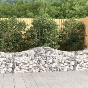 Pood24 kaarekujulised gabioonkorvid 7 tk, 200x50x60/80 cm, raud