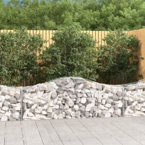Pood24 kaarekujulised gabioonkorvid 13 tk, 200x50x60/80 cm, raud