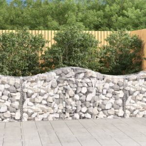 Pood24 kaarekujulised gabioonkorvid 14, 200x50x80/100cm tsingitud raud