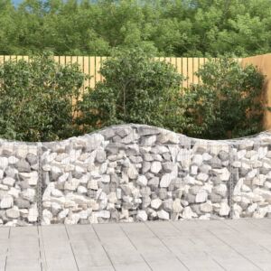 Pood24 kaarekujulised gabioonkorvid 50, 200x50x80/100cm tsingitud raud