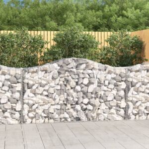 Pood24 kaarekujulised gabioonkorvid 15 tk, 200x50x100/120 cm, raud