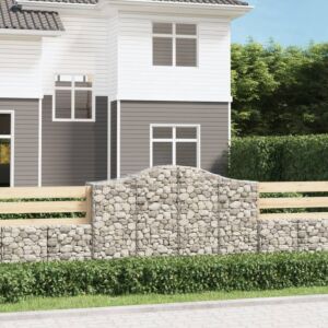 Pood24 kaarekujulised gabioonkorvid 10 tk, 200x50x120/140 cm, raud