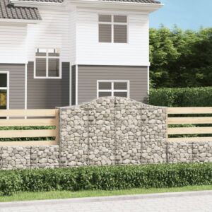 Pood24 kaarekujulised gabioonkorvid 14 tk, 200x50x140/160 cm, raud