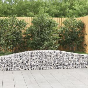 Pood24 kaarekujulised gabioonkorvid 9 tk, 400x30x40/60 cm, raud