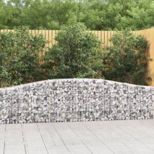 Pood24 kaarekujulised gabioonkorvid 3 tk, 400x30x60/80 cm, raud