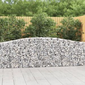 Pood24 kaarekujulised gabioonkorvid 3 tk, 400x30x80/100 cm, raud
