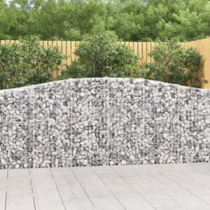 Pood24 kaarekujulised gabioonkorvid 3 tk, 400x30x100/120 cm, raud