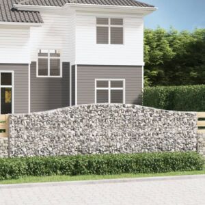 Pood24 kaarekujulised gabioonkorvid 3 tk, 400x30x120/140 cm, raud