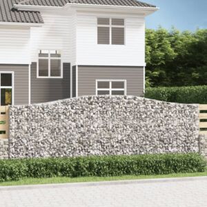 Pood24 kaarekujulised gabioonkorvid 8 tk, 400x30x140/160 cm, raud