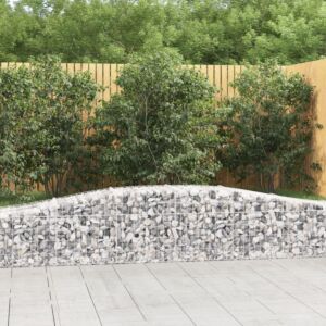 Pood24 kaarekujulised gabioonkorvid 8 tk, 400x50x40/60 cm, raud