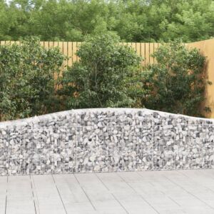 Pood24 kaarekujulised gabioonkorvid 3 tk, 400x50x60/80 cm, raud