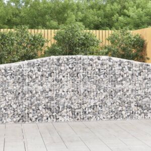 Pood24 kaarekujulised gabioonkorvid 5 tk, 400x50x100/120 cm, raud