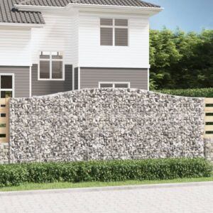 Pood24 kaarekujulised gabioonkorvid 9 tk, 400x50x160/180 cm, raud