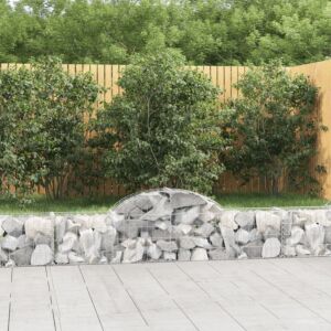 Pood24 kaarekujulised gabioonkorvid 30 tk, 200x30x40/60 cm, raud