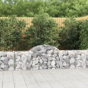 Pood24 kaarekujulised gabioonkorvid 3 tk, 200x30x60/80 cm, raud