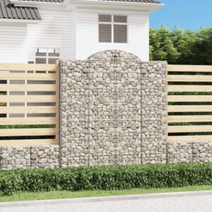 Pood24 kaarekujulised gabioonkorvid 5 tk, 200x30x220/240 cm, raud