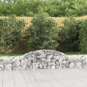 Pood24 kaarekujulised gabioonkorvid 7 tk, 300x30x40/60 cm, raud