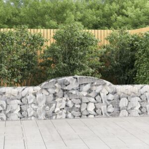 Pood24 kaarekujulised gabioonkorvid 3 tk, 300 x 30 x 60/80 cm, raud