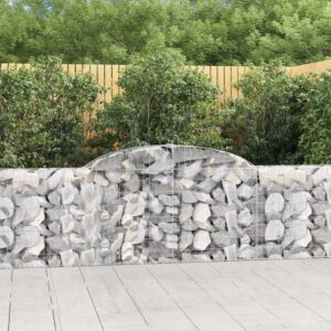 Pood24 kaarekujulised gabioonkorvid 6 tk, 300x30x80/100 cm, raud