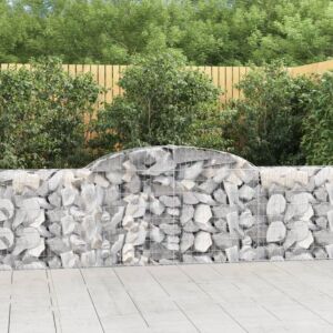 Pood24 kaarekujulised gabioonkorvid 9 tk, 300x30x80/100 cm, raud