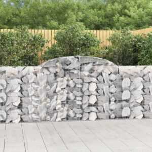 Pood24 kaarekujulised gabioonkorvid 4 tk, 300x30x100/120 cm, raud