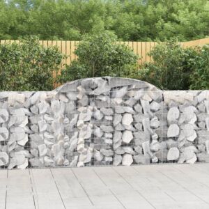 Pood24 kaarekujulised gabioonkorvid 7 tk, 300x30x100/120 cm, raud