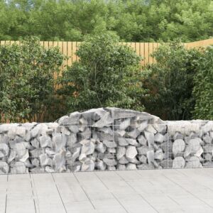 Pood24 kaarekujulised gabioonkorvid 10 tk, 300x50x60/80 cm, raud