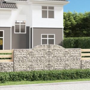 Pood24 kaarekujulised gabioonkorvid 4 tk, 300x50x120/140 cm, raud