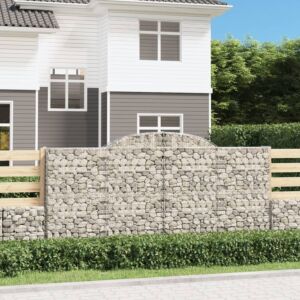 Pood24 kaarekujulised gabioonkorvid 5 tk, 300x50x140/160 cm, raud