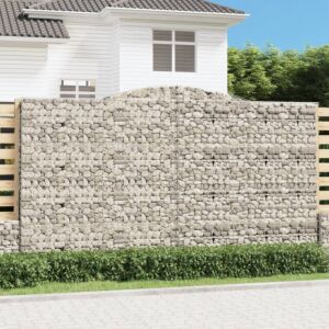 Pood24 kaarekujulised gabioonkorvid 5 tk, 400x30x220/240 cm, raud