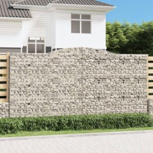 Pood24 kaarekujulised gabioonkorvid 6 tk, 400 x 50 x 200/220 cm, raud