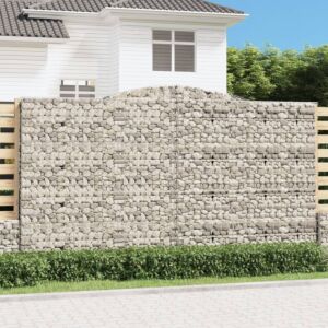 Pood24 kaarekujulised gabioonkorvid 15 tk, 400x50x220/240 cm, raud