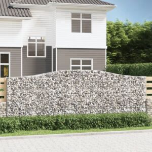 Pood24 kaarekujuline gabioonkorv, 400x30x140/160 cm, tsingitud raud