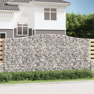 Pood24 kaarekujuline gabioonkorv, 400x50x180/200 cm, tsingitud raud