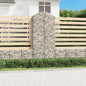 Pood24 kaarekujuline gabioonkorv, 100x50x220/240 cm, tsingitud raud