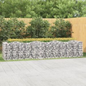 Pood24 kaarekujuline gabioon taimelava, 400x100x100 cm, tsingitud raud