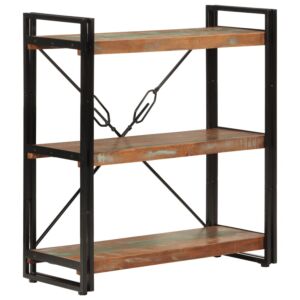 Книжный шкаф Pood24 с 3 полками, 77x30x80 см, мелиорированное дерево и железо