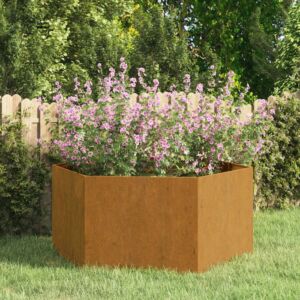 Pood24 taimekast, rooste, 90 x 90 x 45 cm, Corten teras