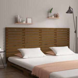 Pood24 seinale kinnitatav voodipeats, meepruun, 156x3x91,5 cm
