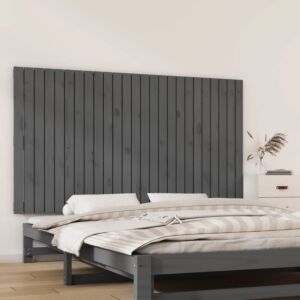 Pood24 seinale kinnitatav voodipeats, hall, 159,5x3x90 cm, männipuit
