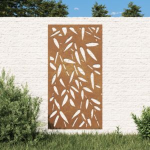 Pood24 aia seinakaunistus, 105x55 cm Corteni teras bambuse lehe disain
