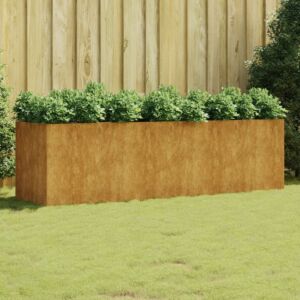 Pood24 taimekast, 280 x 80 x 80 cm, Corten-teras