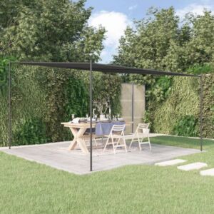 Pood24 varikatus, antratsiithall, 4x4 m 180 g/m², kangas ja teras