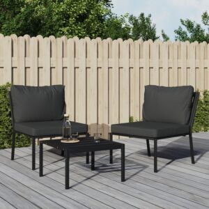 Pood24 aiatoolid hallide patjadega, 2 tk, 60 x 74 x 79 cm, teras