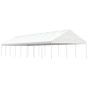 Pood24 katusega varjualune, valge, 17,84 x 5,88 x 3,75 m, polüetüleen