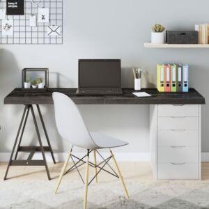 Pood24 lauaplaat, tumepruun, 160x50x(2-6) cm, töödeldud tammepuit