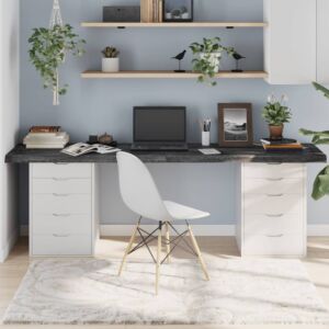 Pood24 lauaplaat, tumepruun, 220x60x(2-6) cm, töödeldud tammepuit