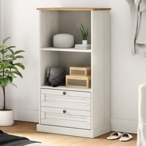 Pood24 книжный шкаф "VIGO", белый, 60 x 35 x 114,5 см, дерево сосна
