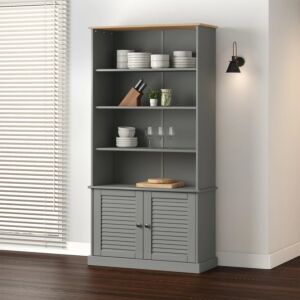 Pood24 книжный шкаф "VIGO", серый, 85 x 35 x 170 см, сосна